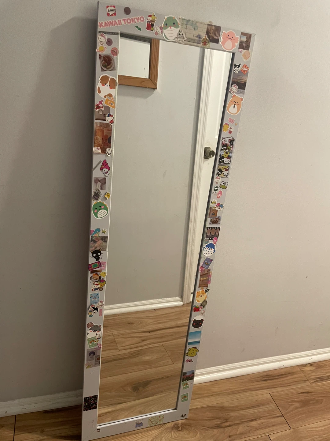 Full Length Mirror with Kawaii Tokyo Stickers