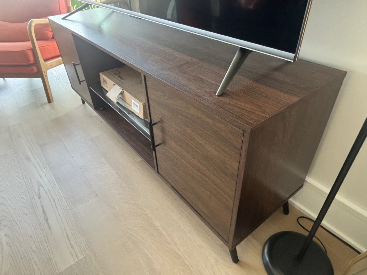Dark Wood Media Console - photo 4
