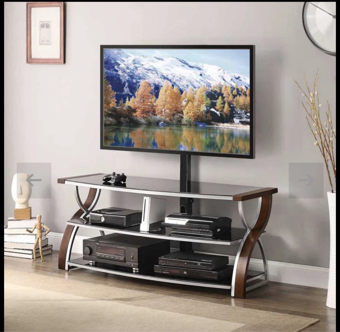 3-in-1 TV Stand (54") – Fits 32"–55" TVs – Moving Sale! - photo 3