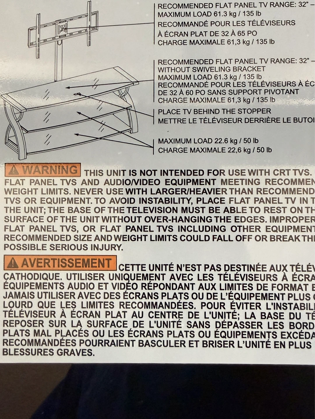 3-in-1 TV Stand (54") – Fits 32"–55" TVs – Moving Sale! - photo 5