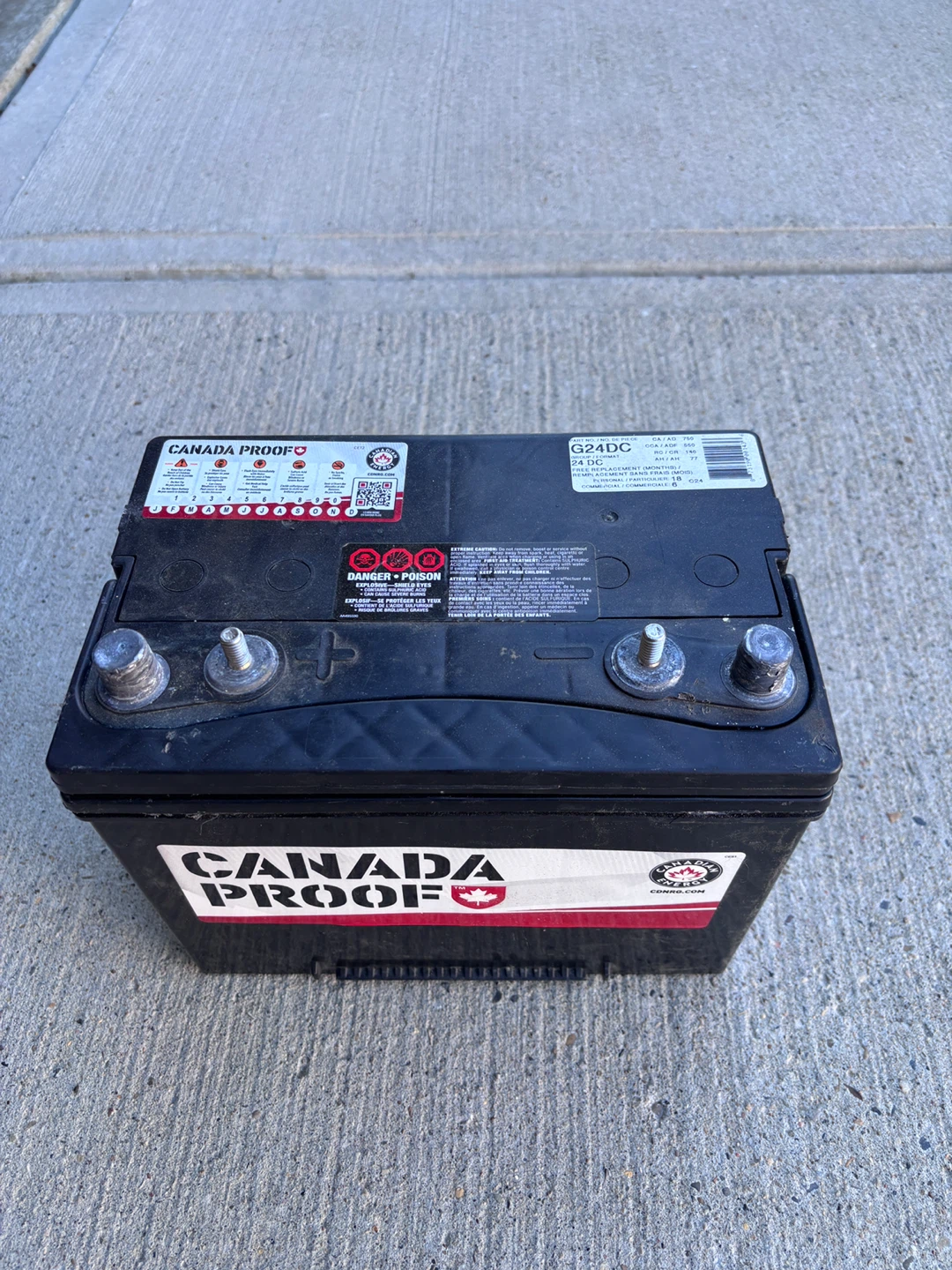 Canada Proof G24DC Battery - photo 3