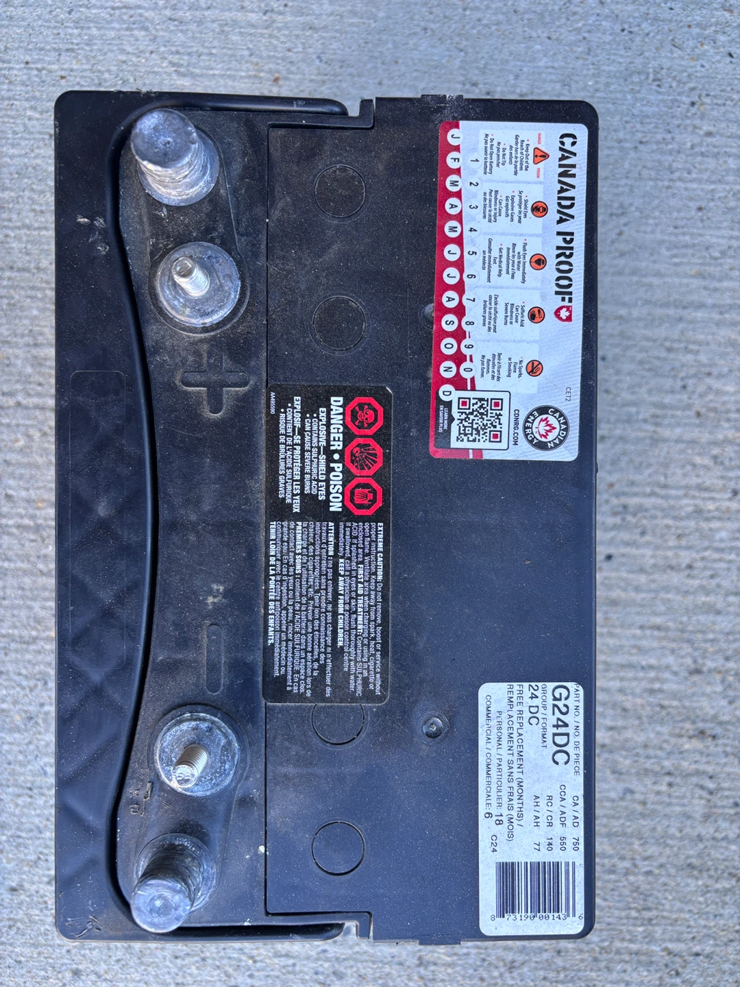 Canada Proof G24DC Battery - photo 2