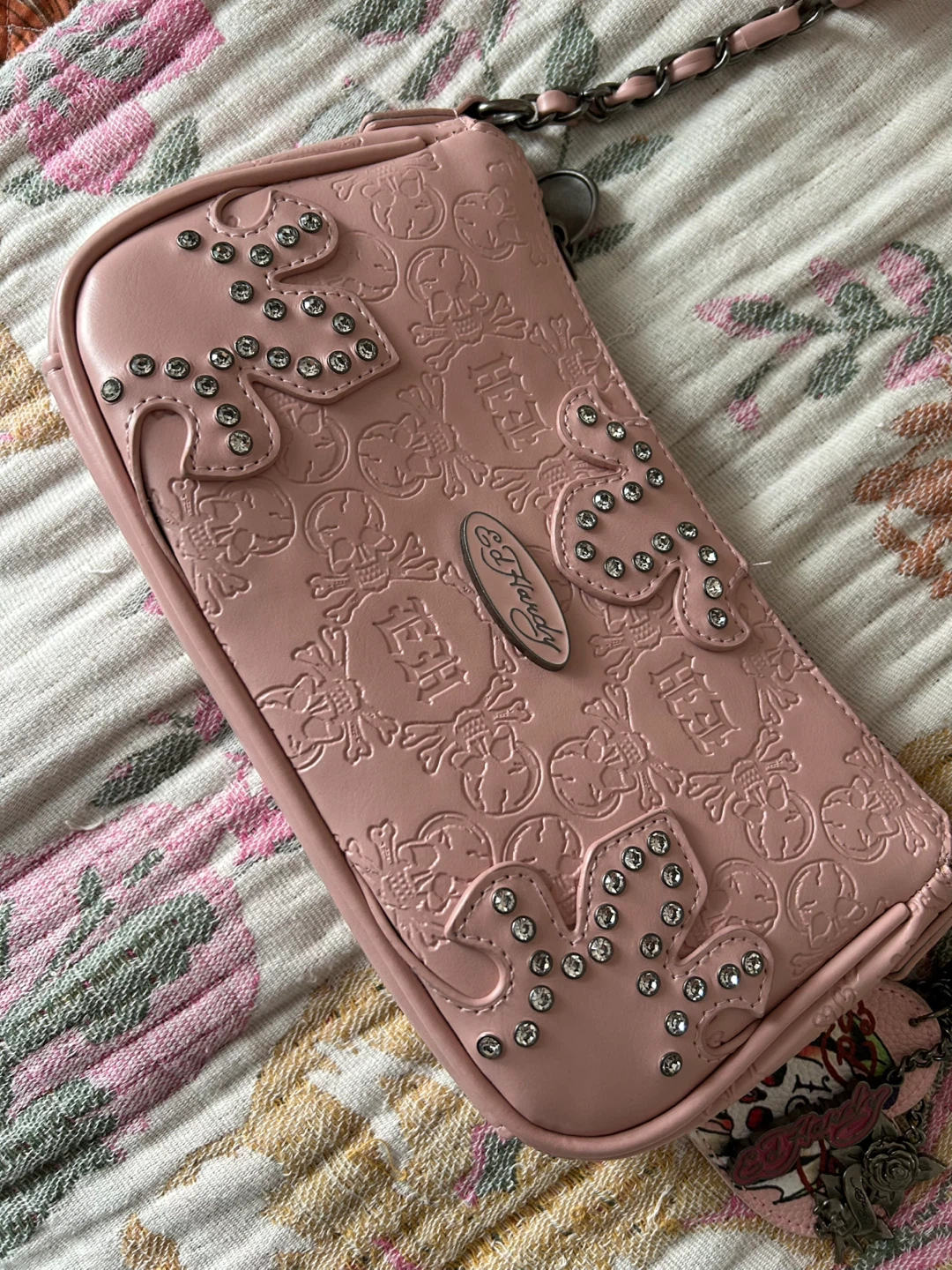 Pink Ed Hardy Purse - photo 2