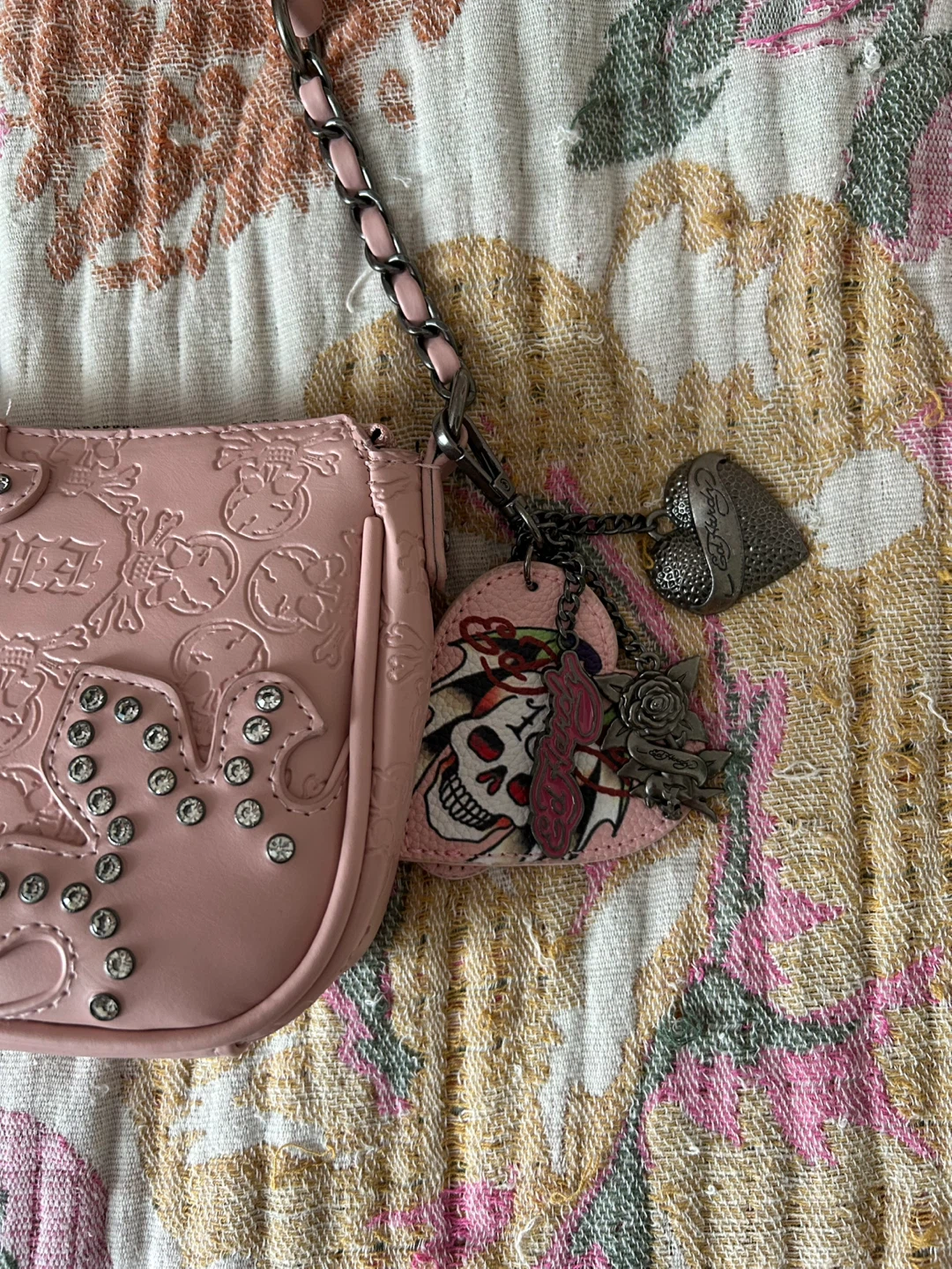 Pink Ed Hardy Purse - photo 3