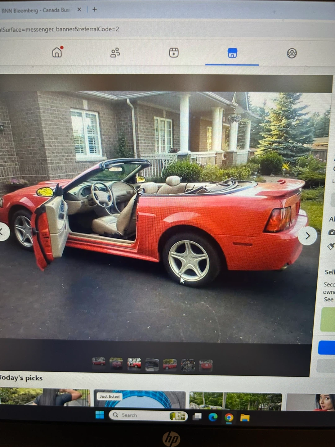 Red Ford Mustang Convertible - photo 3
