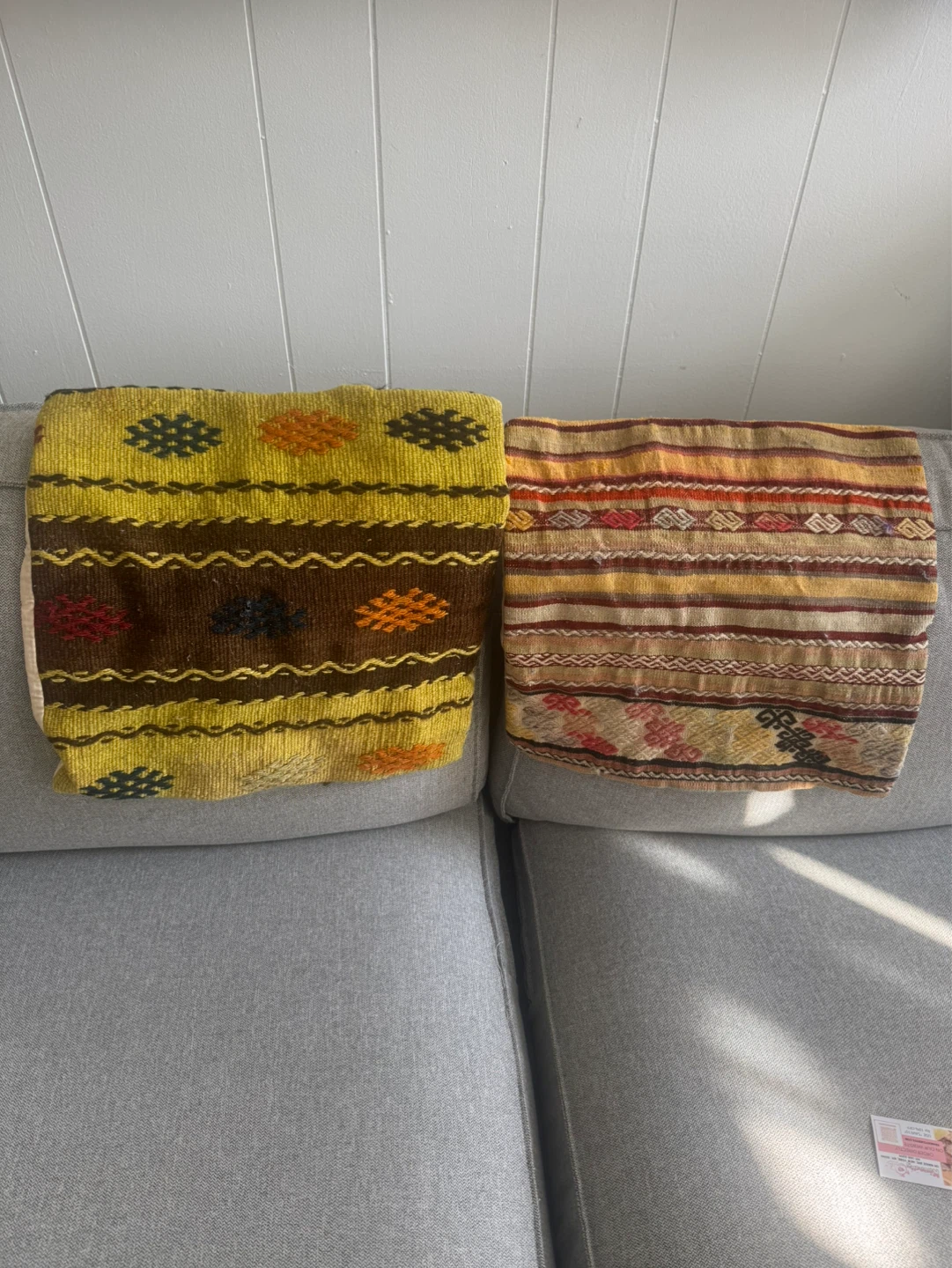 2 Handmade Kilim Pillow Covers