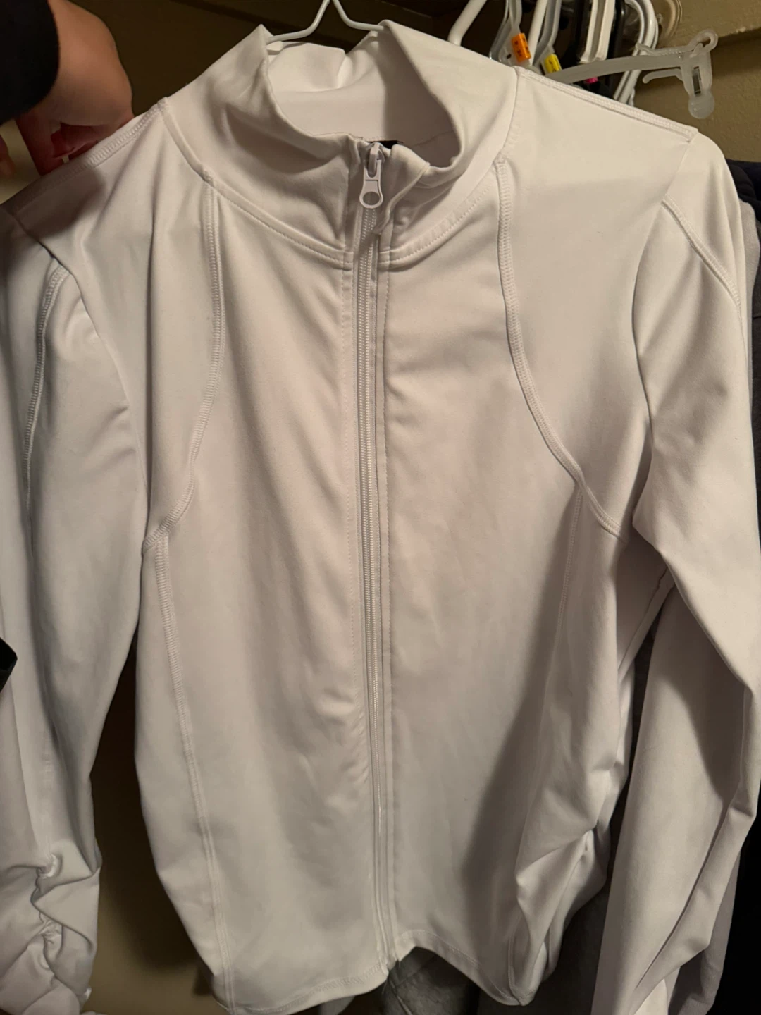 White Zip-Up Jacket