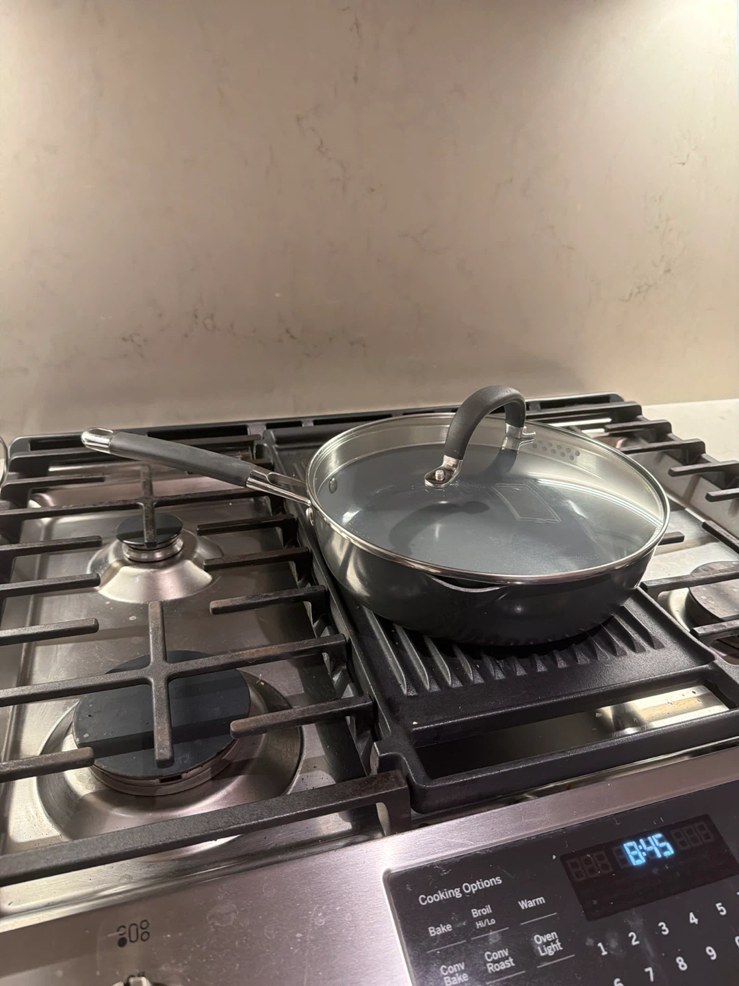 Grey Frying Pan with Lid