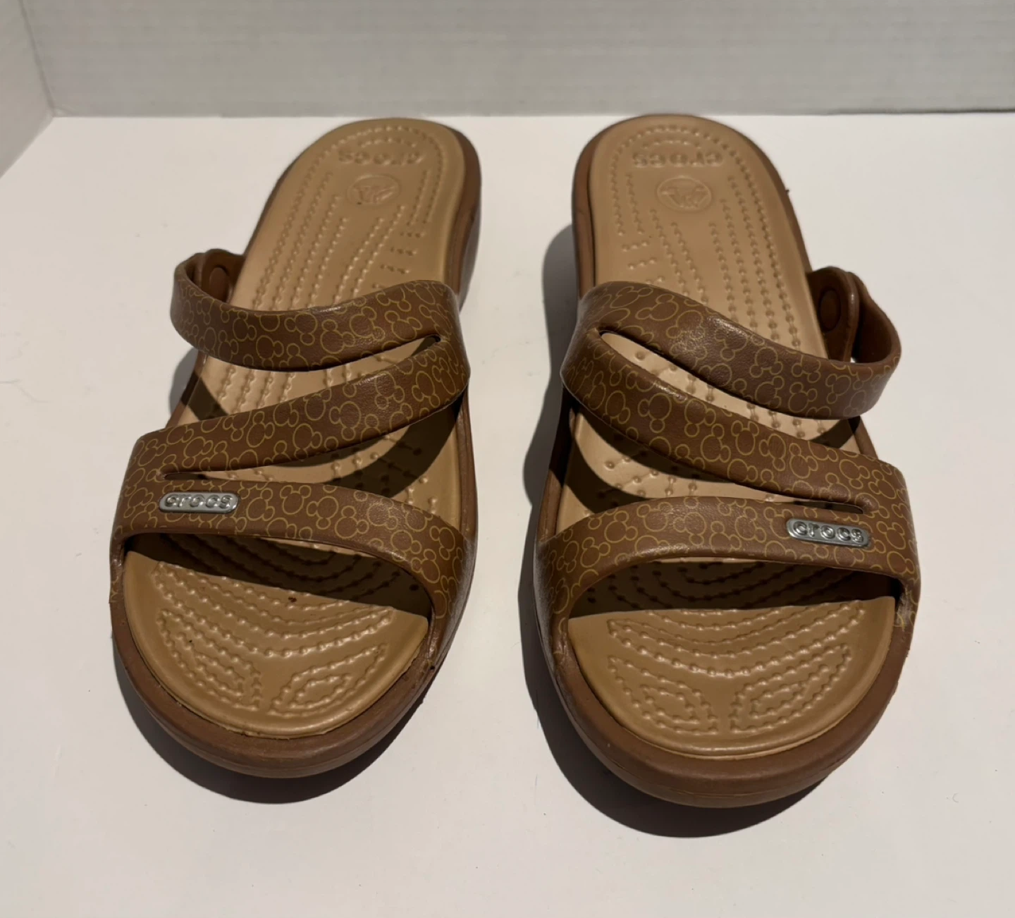 Crocs x Disney Wedge Sandals - Brown - Women's Size 6 - photo 2