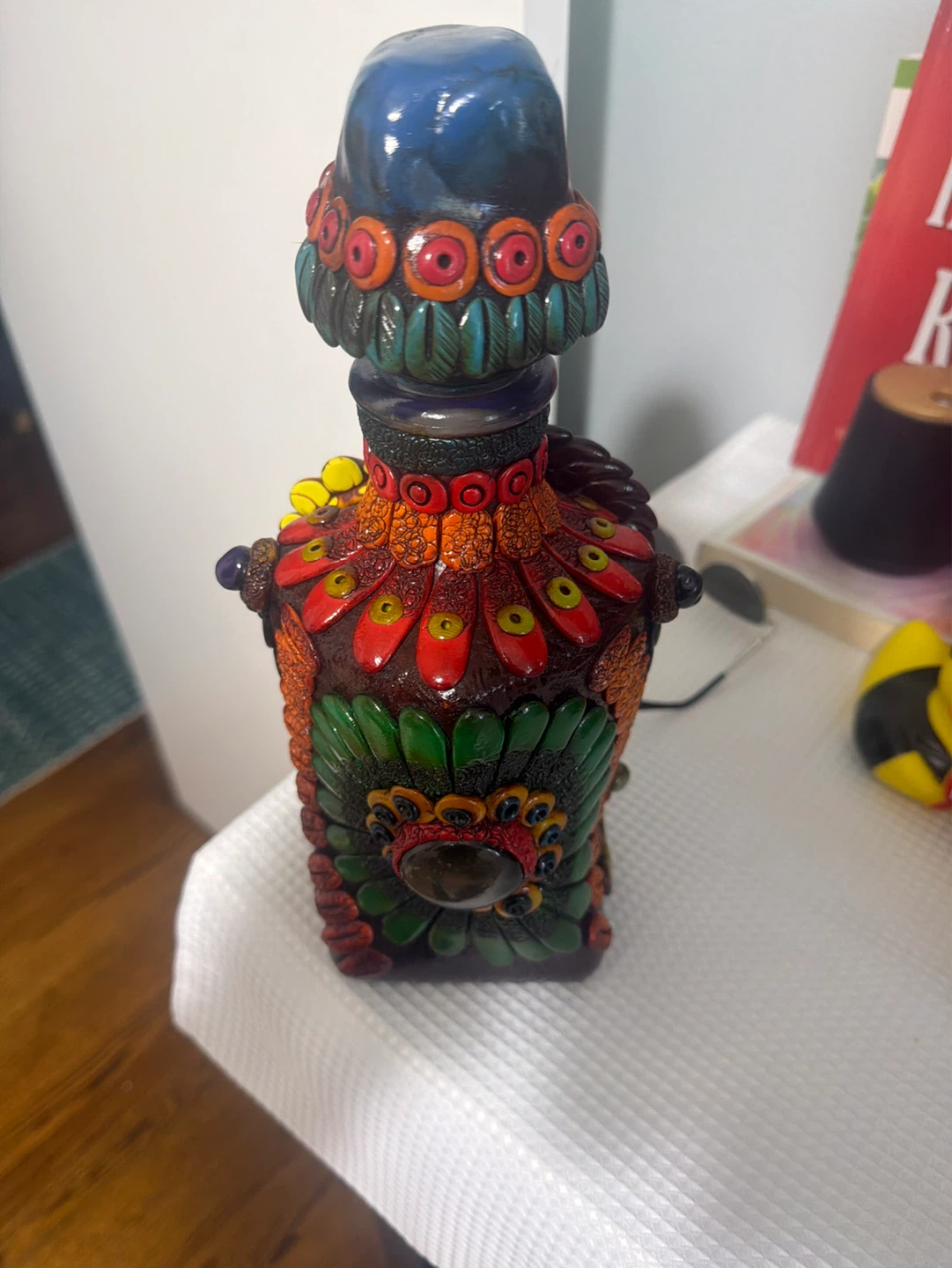 Decorative Bottle with Figurine Top - photo 2