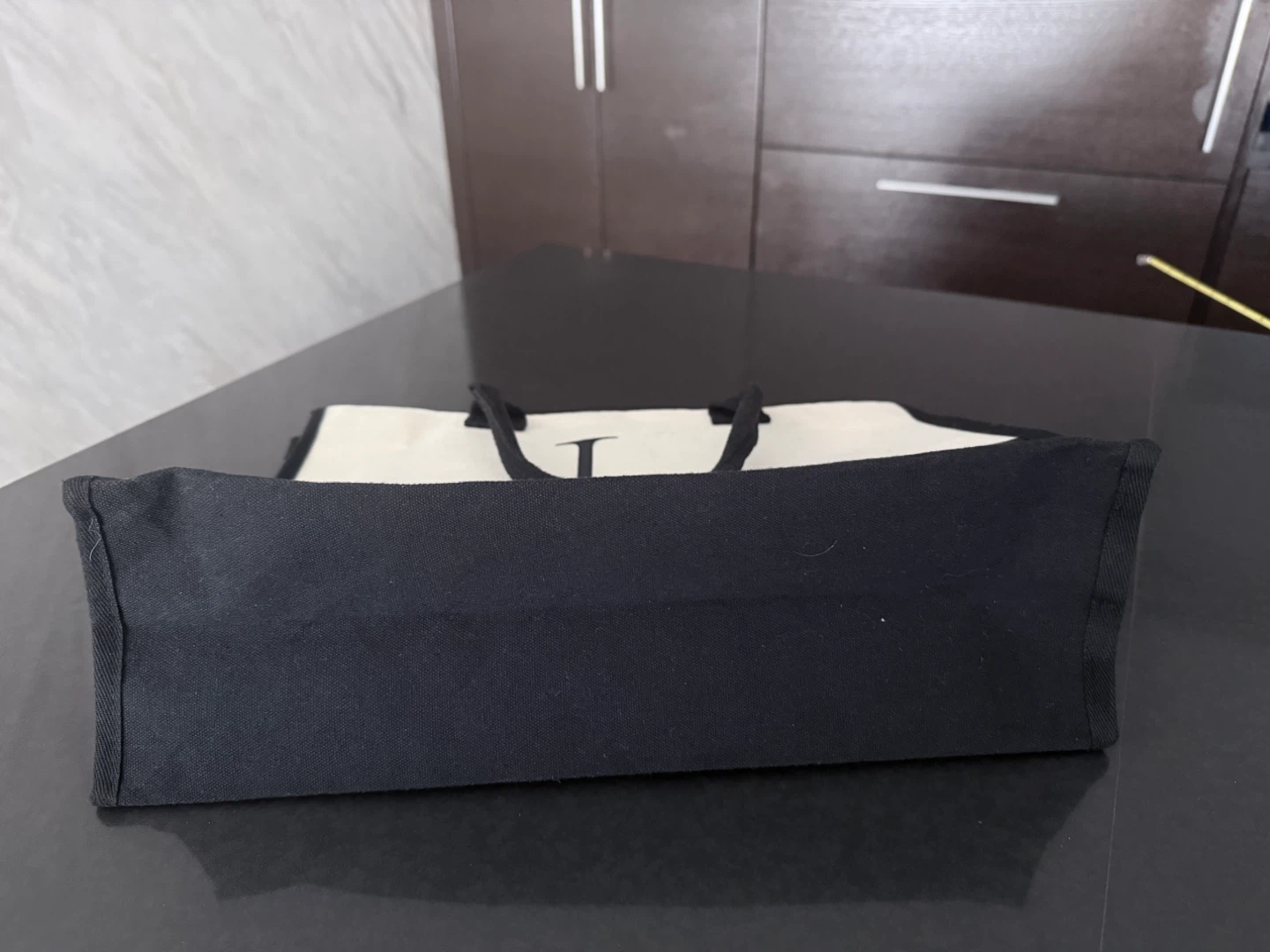 Canvas Tote Bag with 'L' Monogram - photo 4