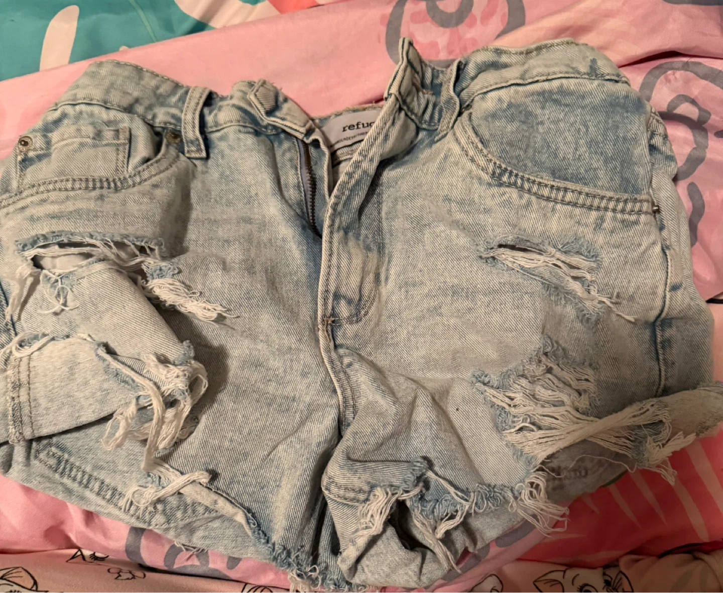 Refuge Distressed Denim Shorts/skort - photo 3