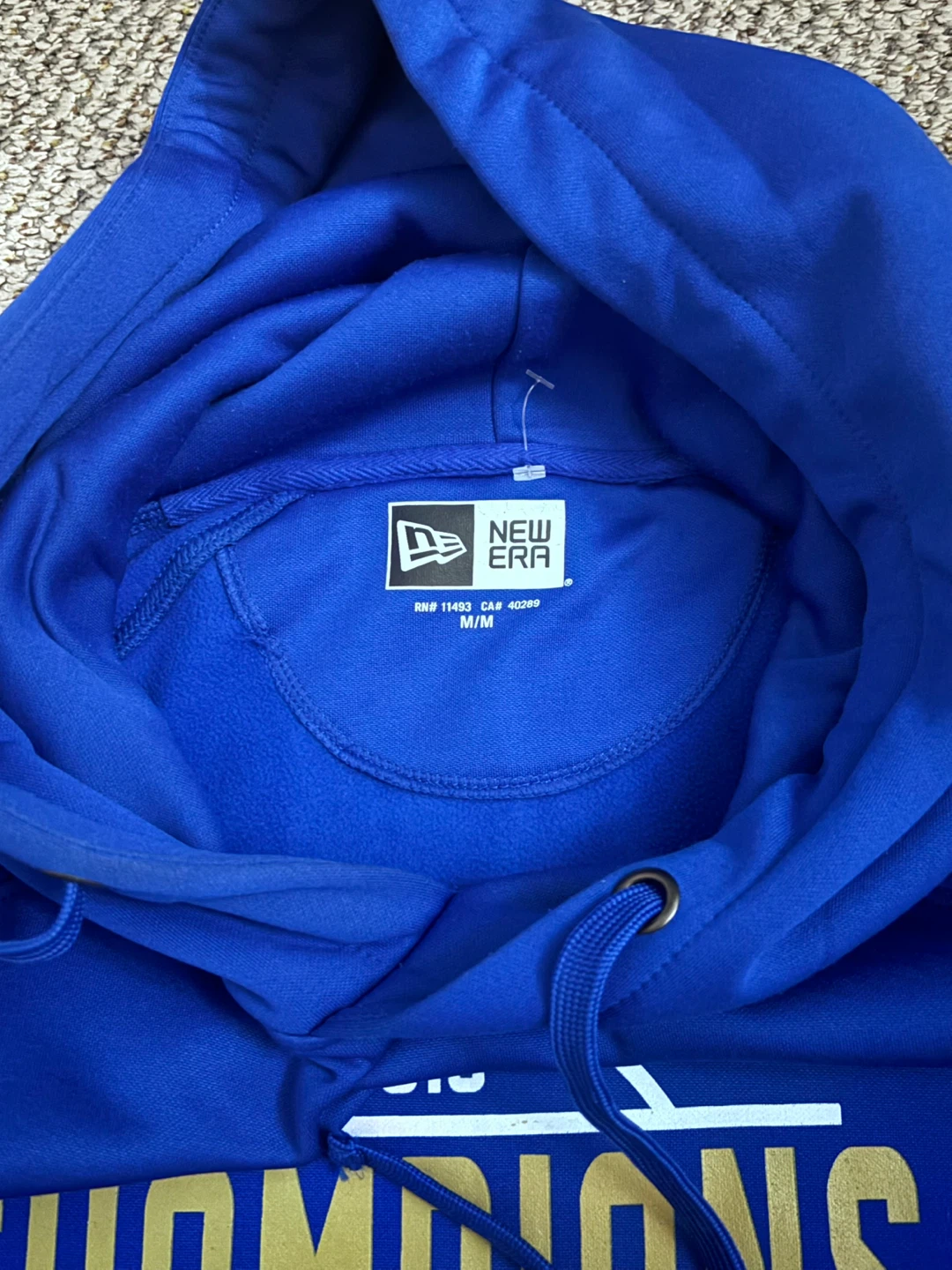 ⚽️New Era Winnipeg Blue Bombers Grey Cup 2019 Champions Hoodie - photo 4