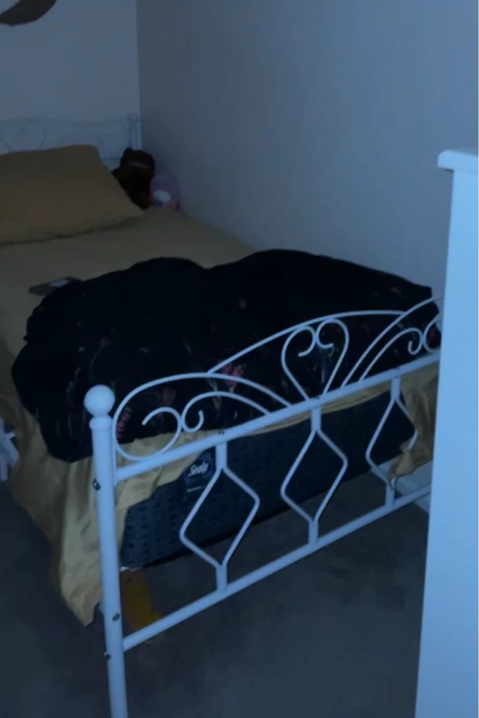 White Metal Bed Frame