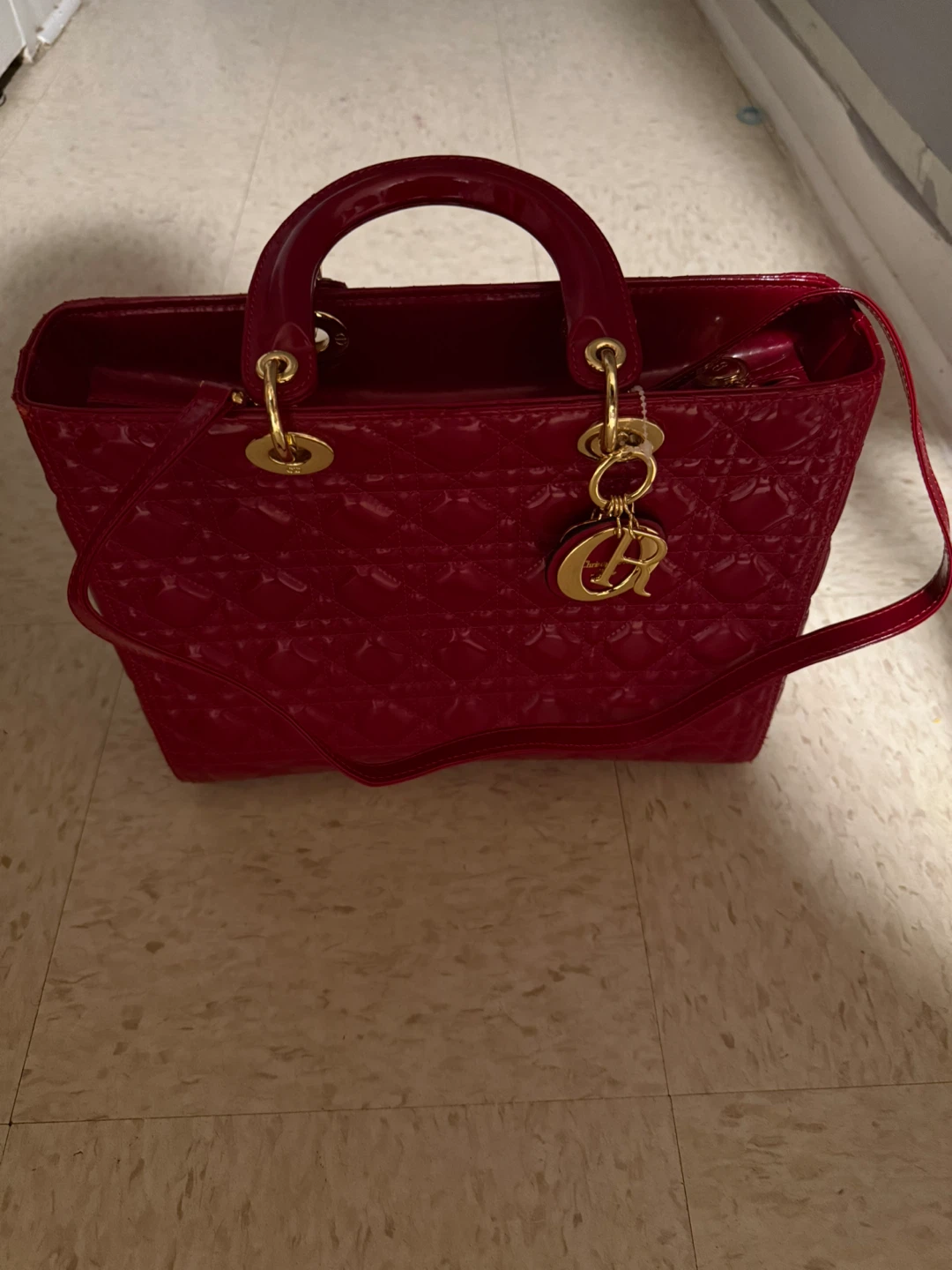 Lady Red Dior purse