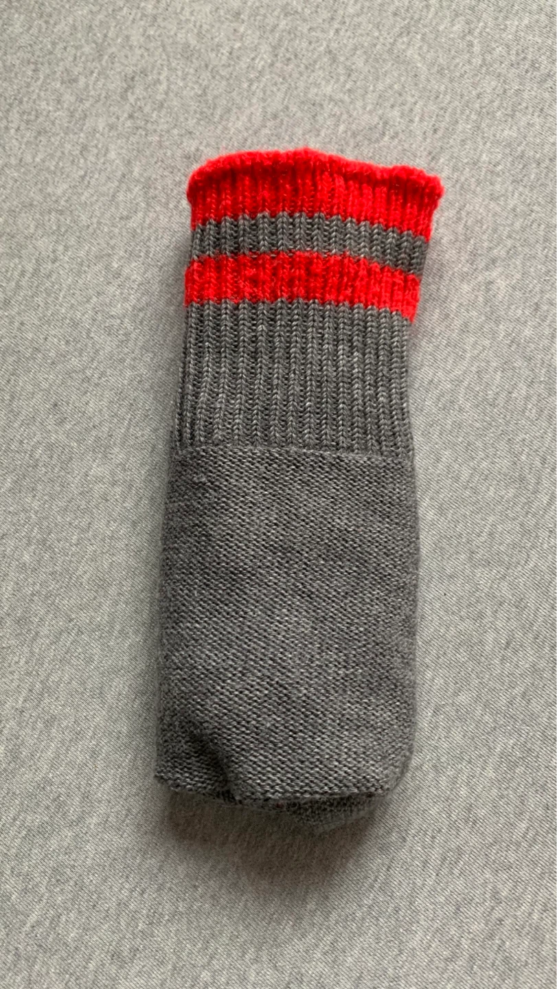 Grey and Red Striped Work/Hunting Crew Socks - Men’s Size 10 ⚽️ - photo 2