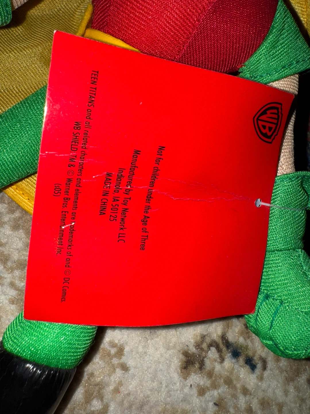 Cartoon Network DC Teen Titans Robin Plush (Toy Network) 2005 - photo 3