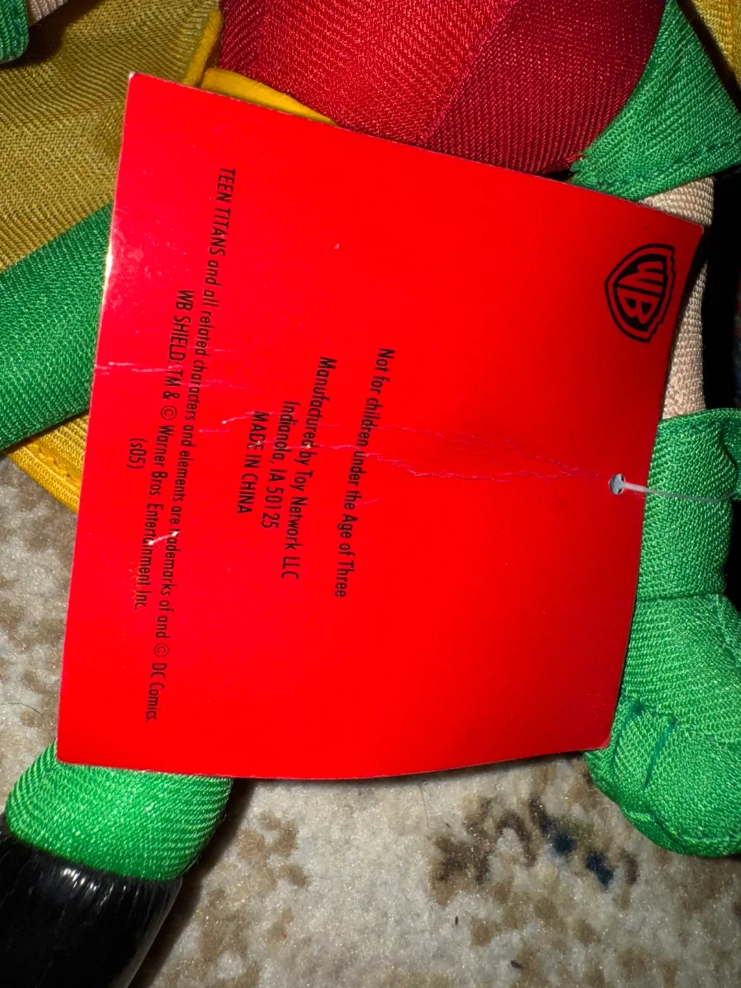 Cartoon Network DC Teen Titans Robin Plush (Toy Network) 2005 - photo 3