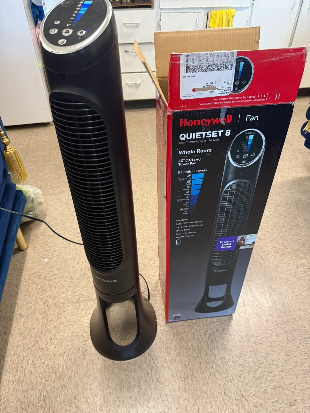 Honeywell QuietSet 8 Tower Fan 40" (101cm)