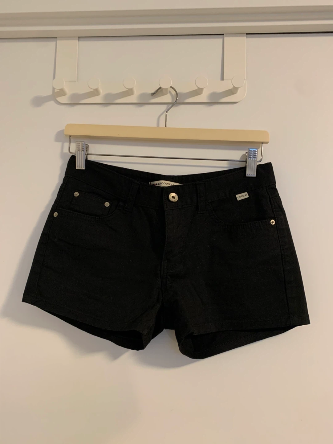 Jeans Black Denim Shorts