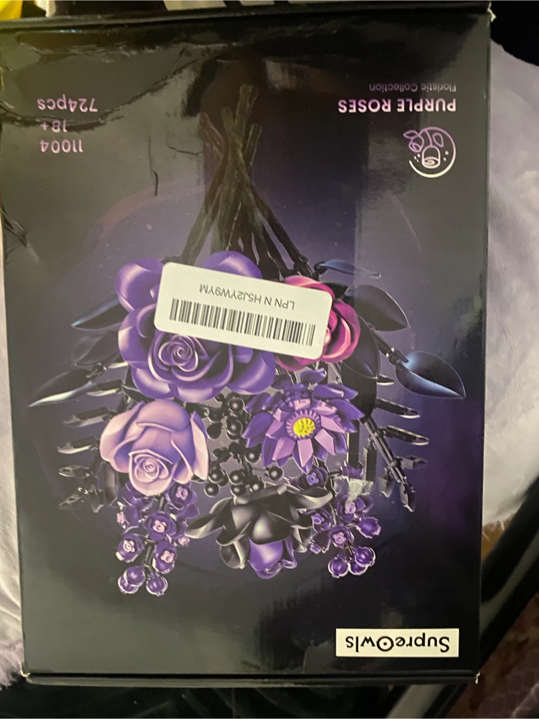 ⚽️SupreOwls Purple Roses Building Blocks Set