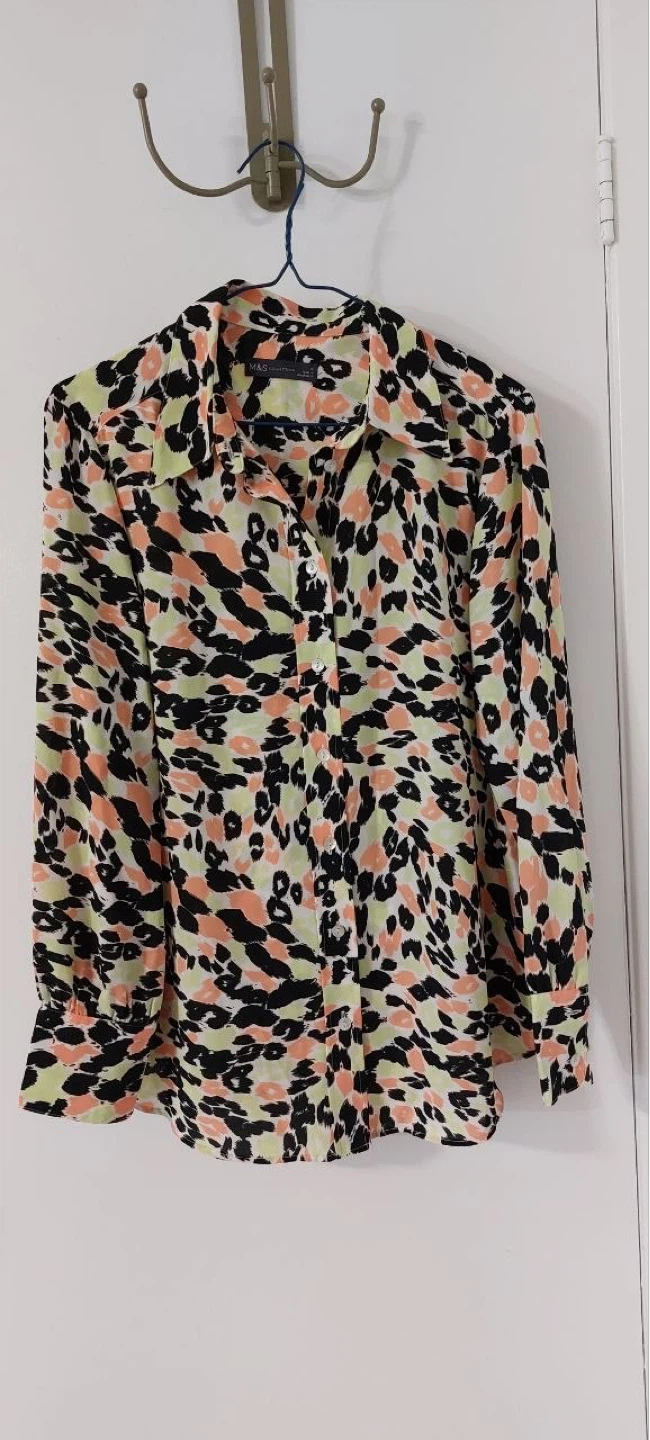 M&S Collection Shirt - Yellow/Peach