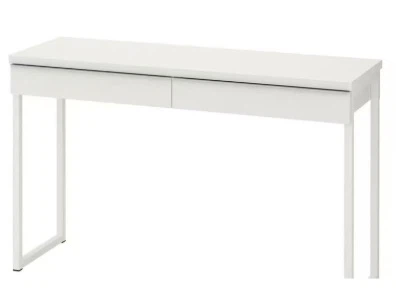 White Console Table with 2 Drawers
