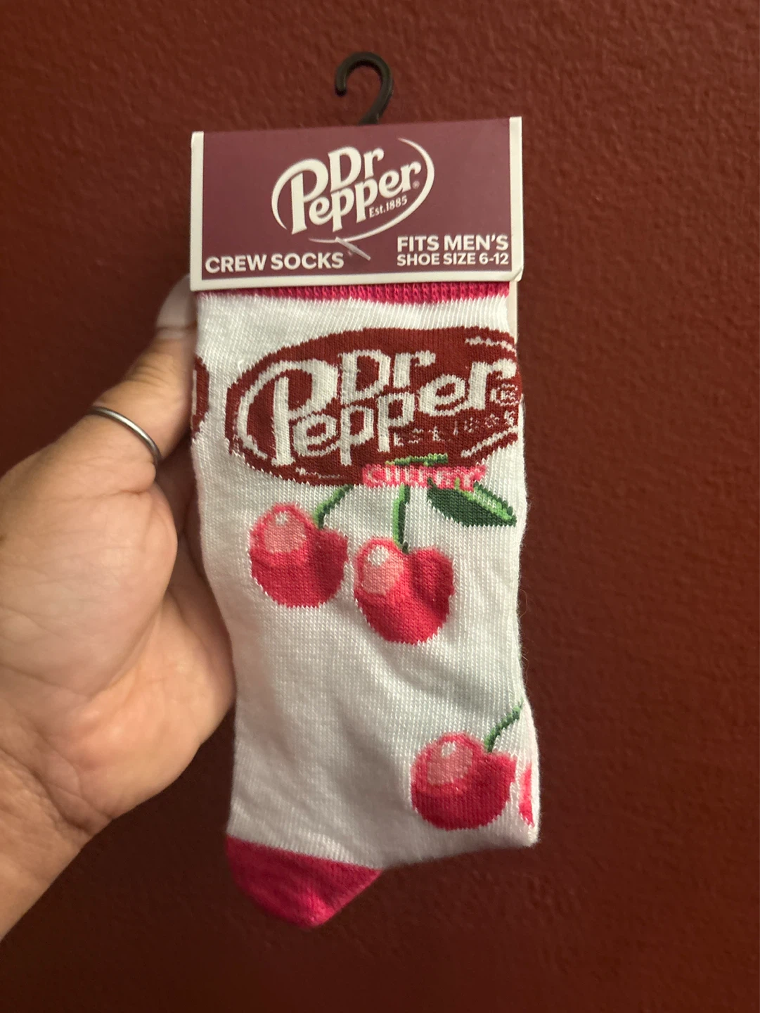 ⚽️ Dr Pepper collectible Crew Socks - Cherry Design - photo 4