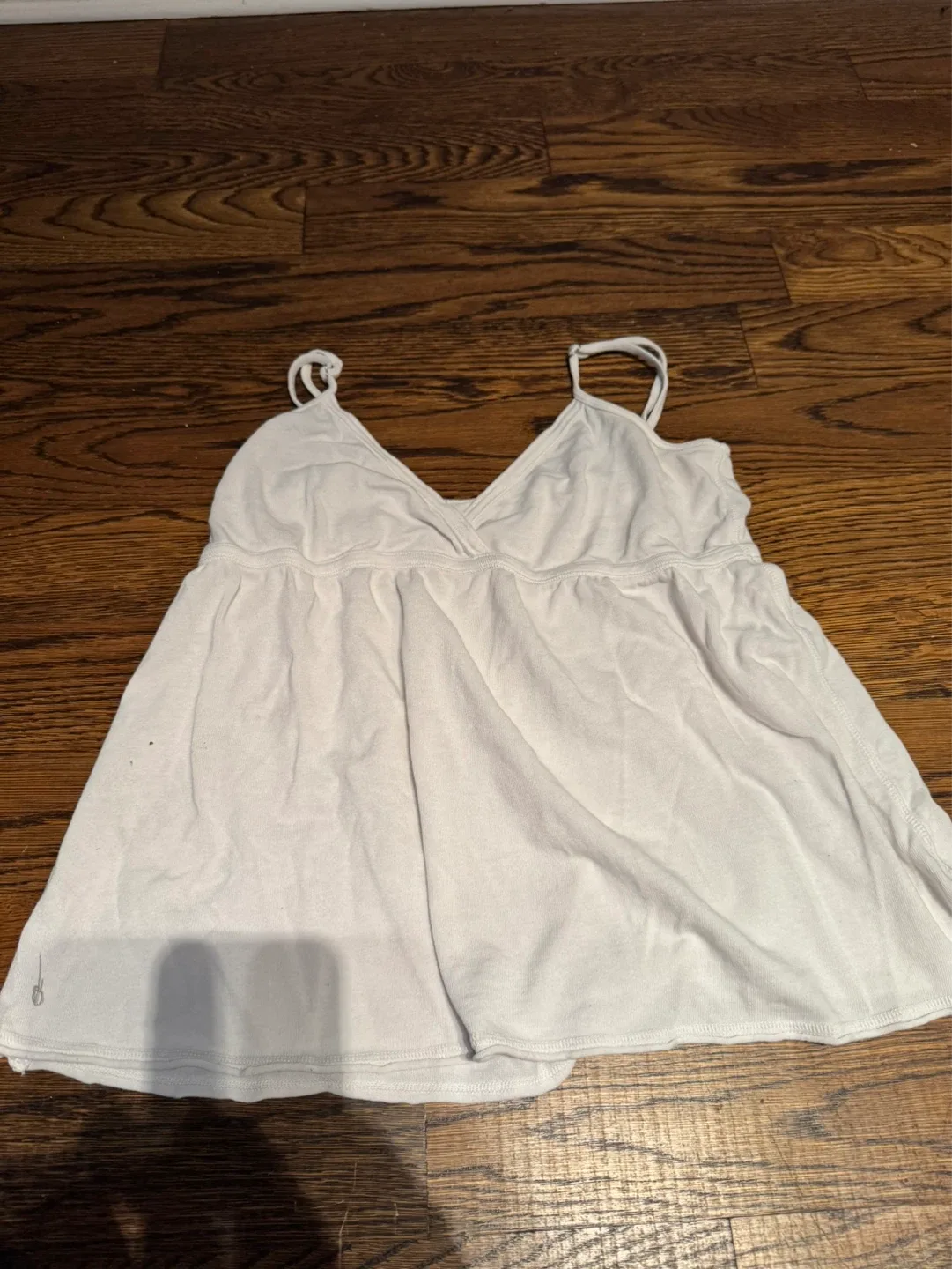Brandy Melville White Spaghetti Strap Tank Top