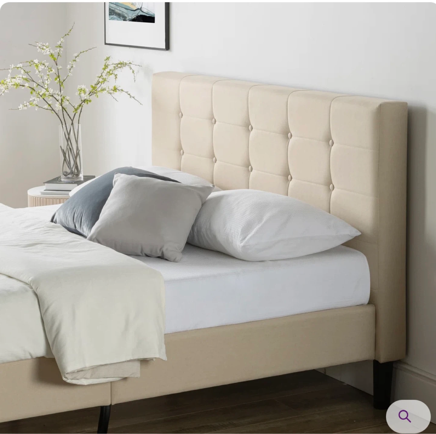 Tufted Upholstered Bed Frame - photo 5