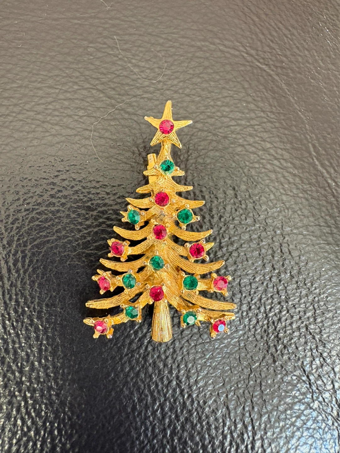 Vintage Christmas Tree Pin Brooch