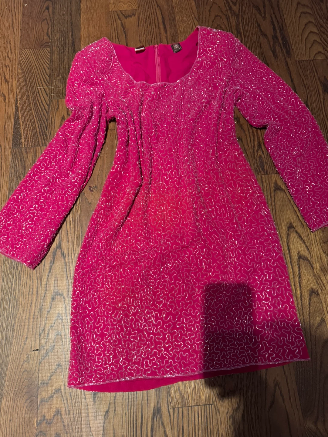 Anne Klein Pink Sequin Dress Size 8