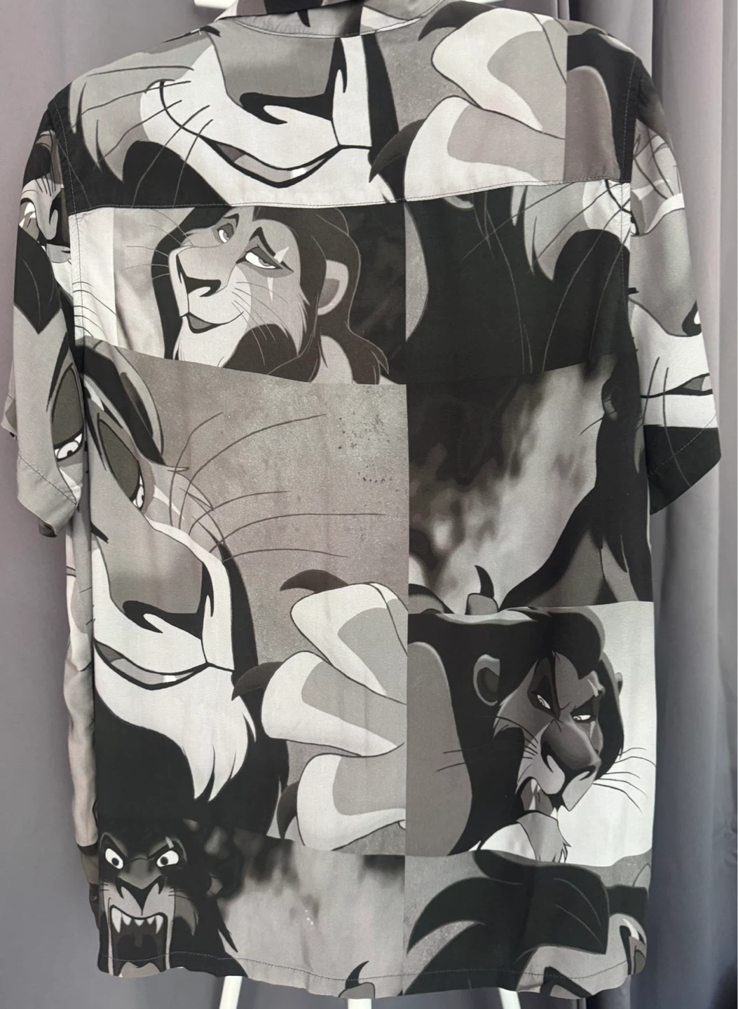 Disney The Lion King Scar Short Sleeve Button Up Shirt - photo 2