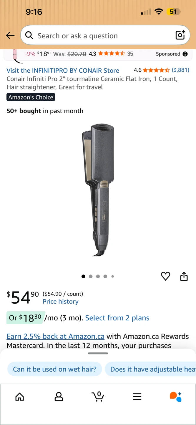 Conair InfinitiPro 2" Tourmaline Ceramic Flat Iron - photo 2