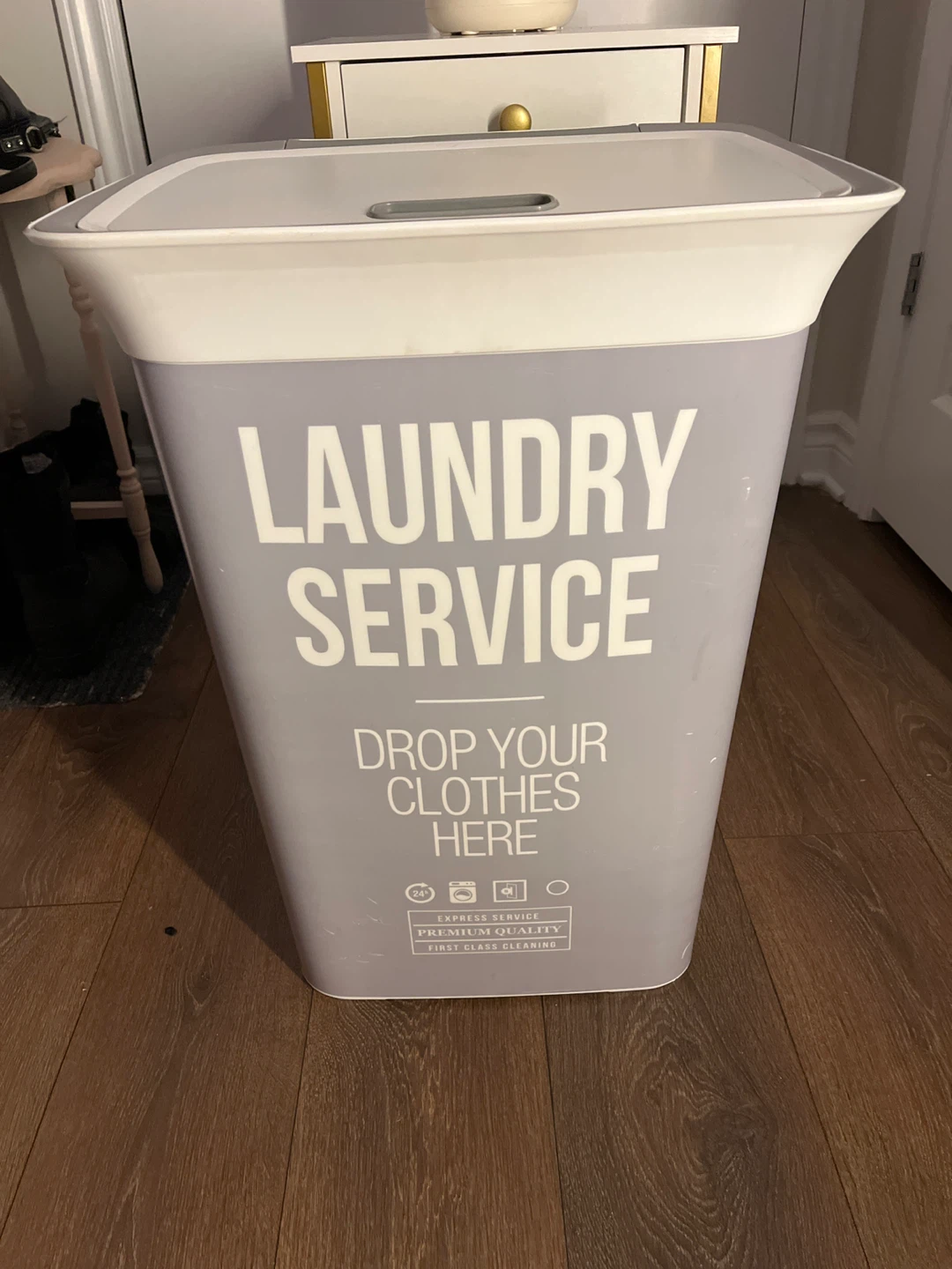 Laundry Hamper - Drop Your Clothes Here