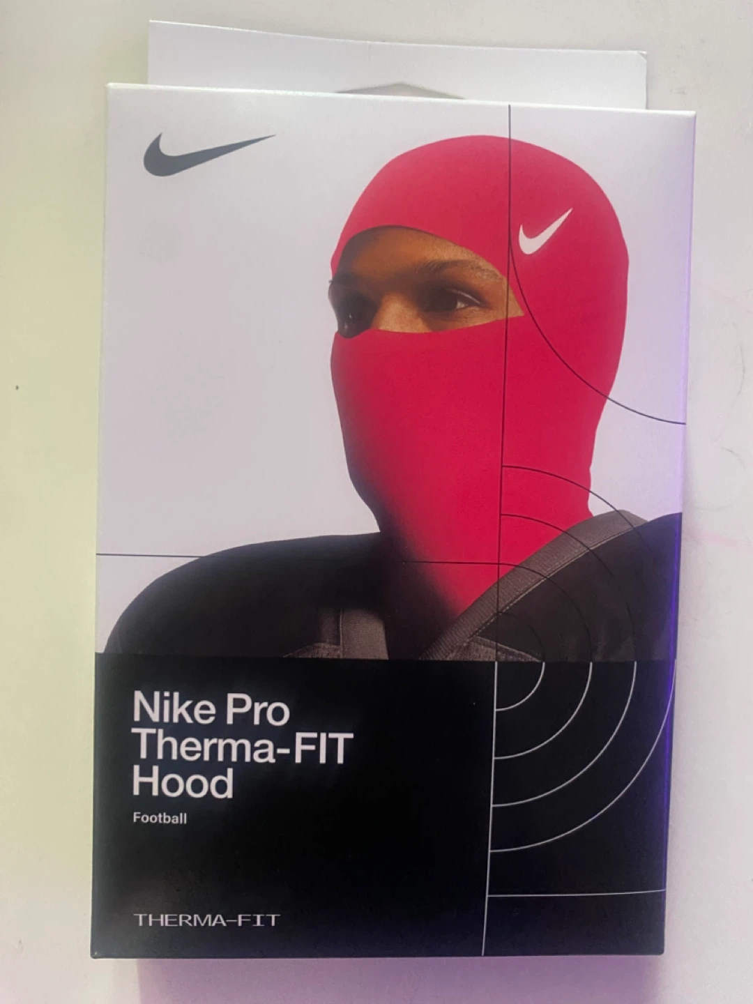 Pink Nike ski mask