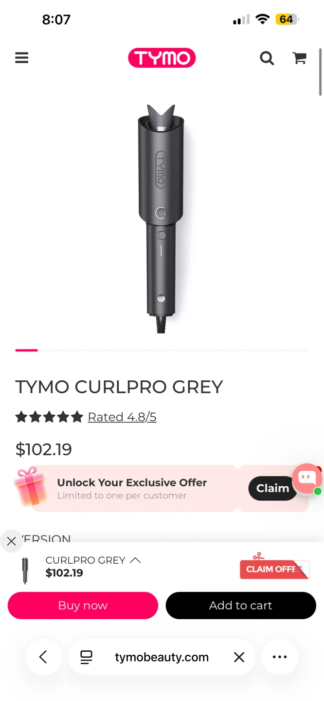 TYMO Curlpro Plus Automatic Curling Iron - photo 2