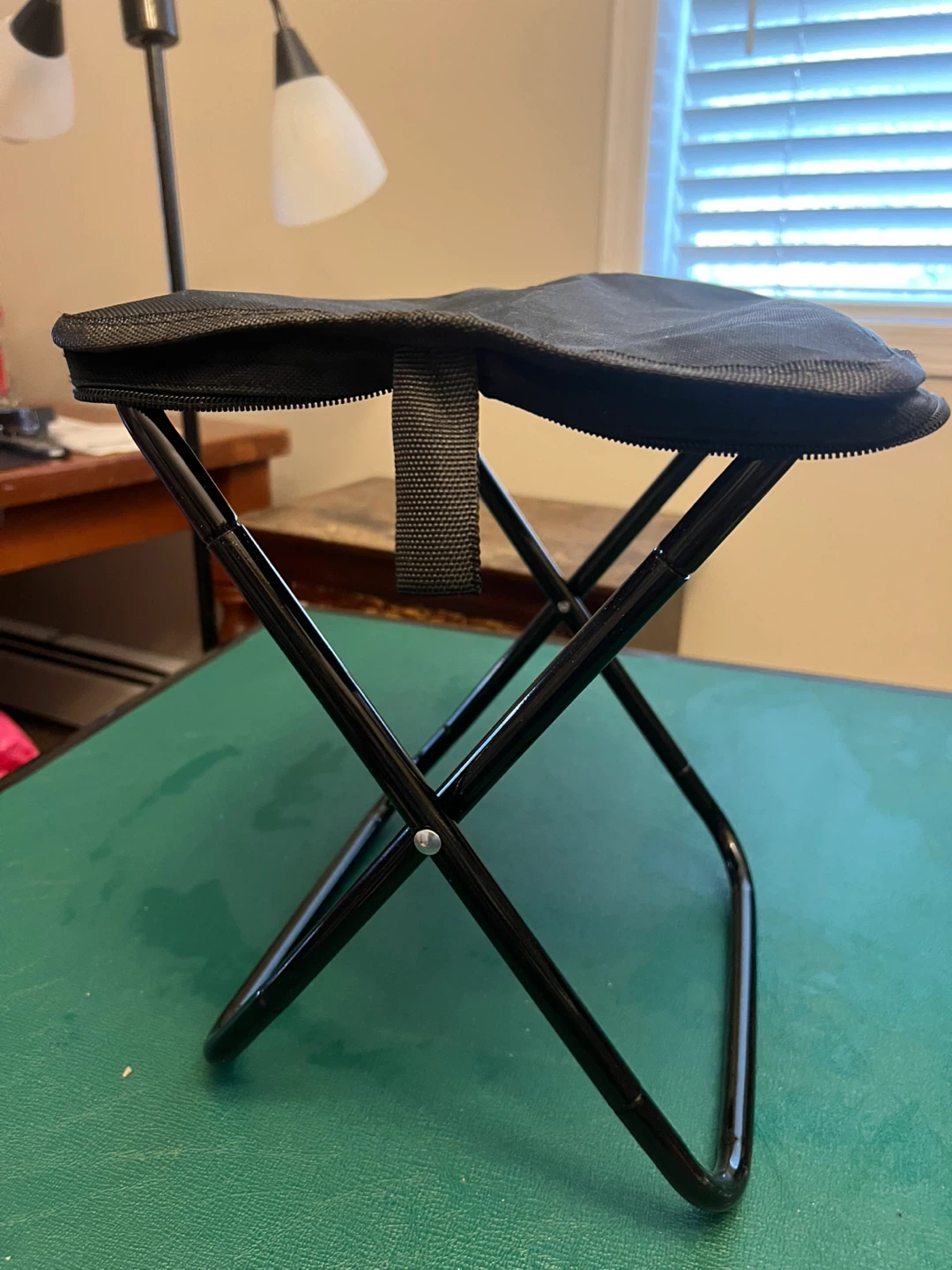 Black Portable Folding Stool