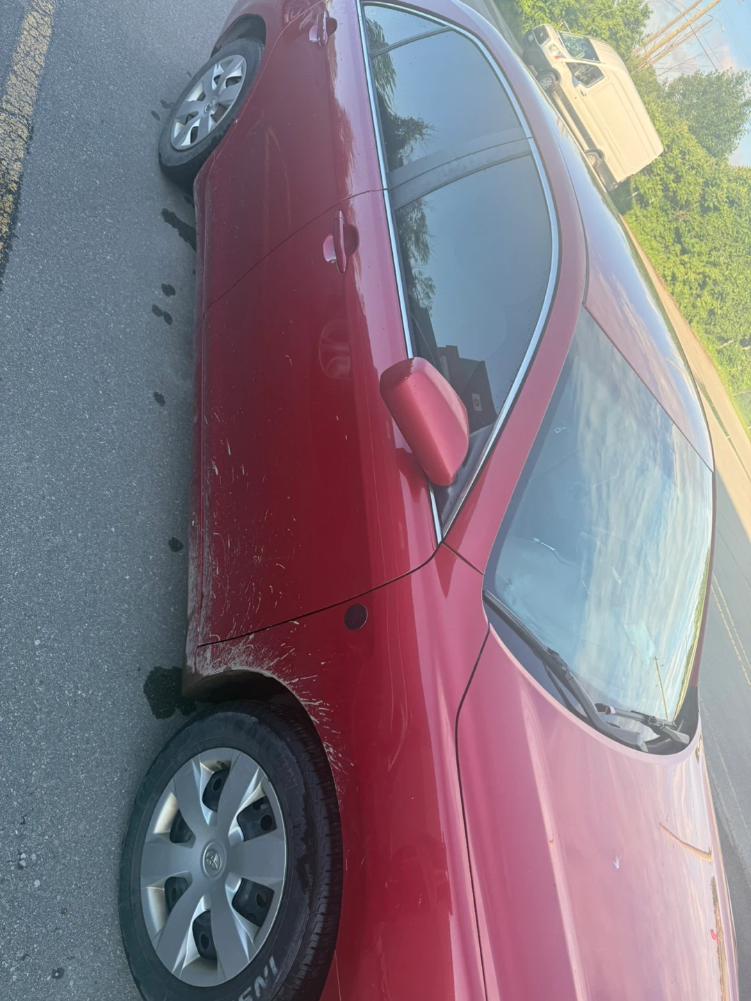 Red Toyota Camry LE Sedan - photo 2