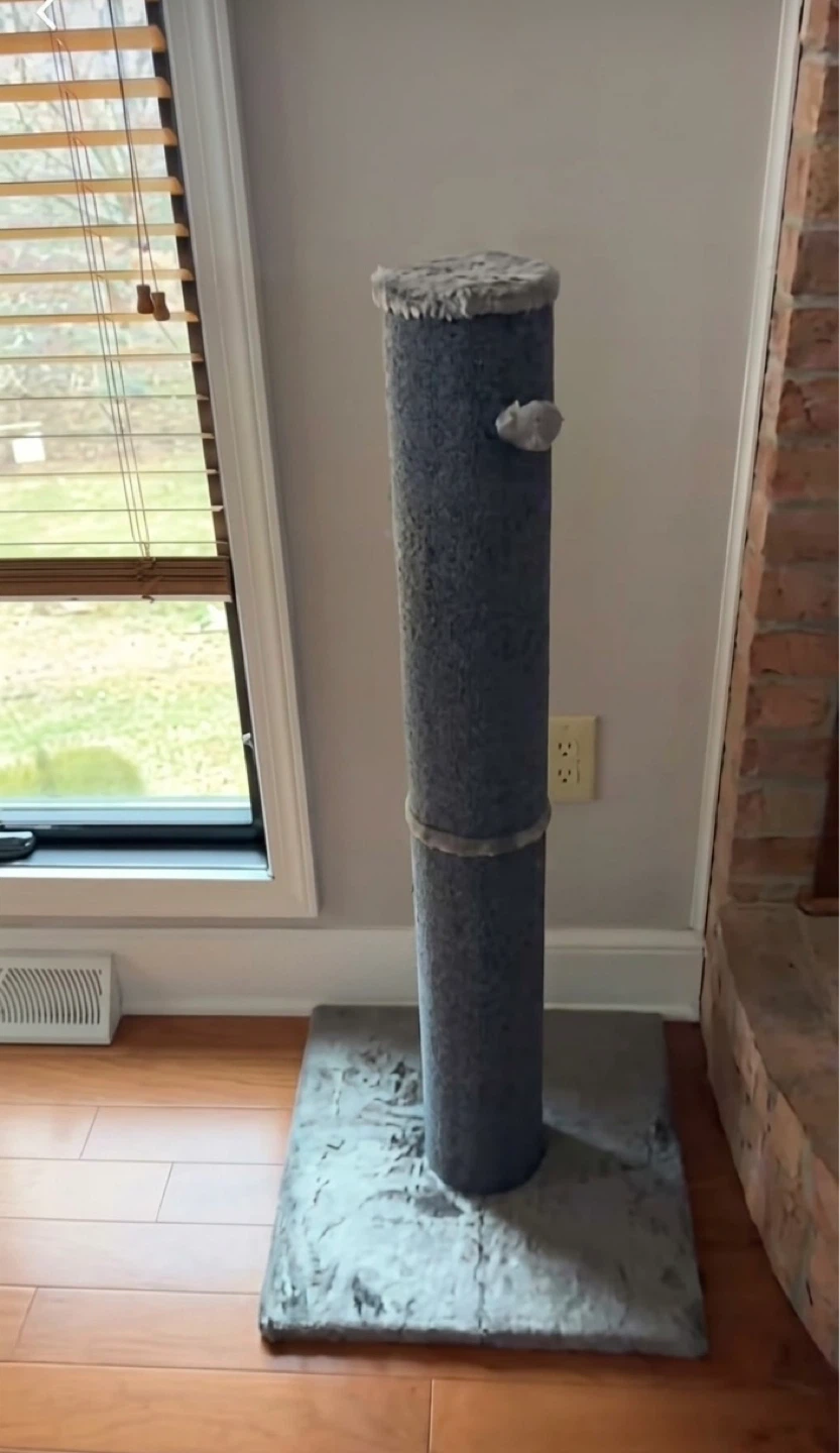 Gray Cat Tree Tower Scratching Post