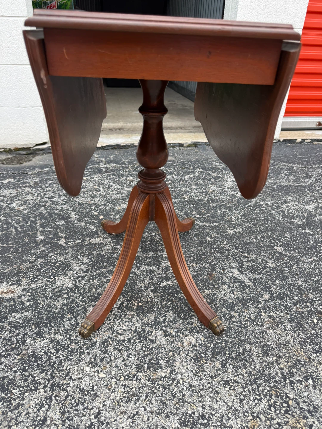 Wooden Drop Leaf Accent Table