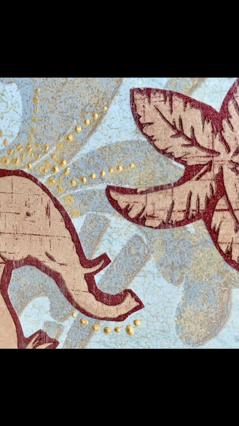 Mixed Media Painting/Art - Tropical Elephant - photo 3