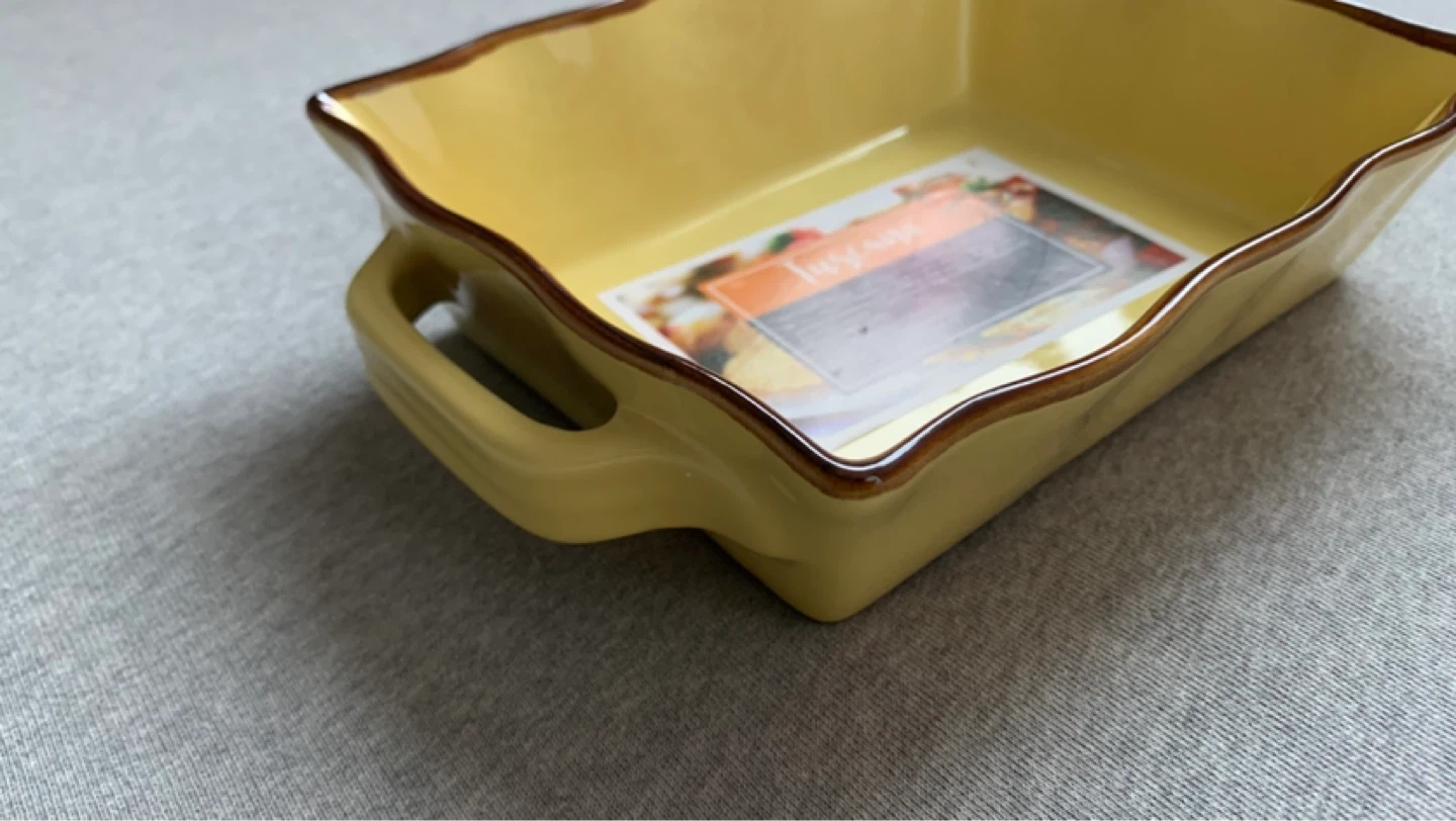 Small Yellow Tuscana Baking Dish - Brand New ⚽️ - photo 3