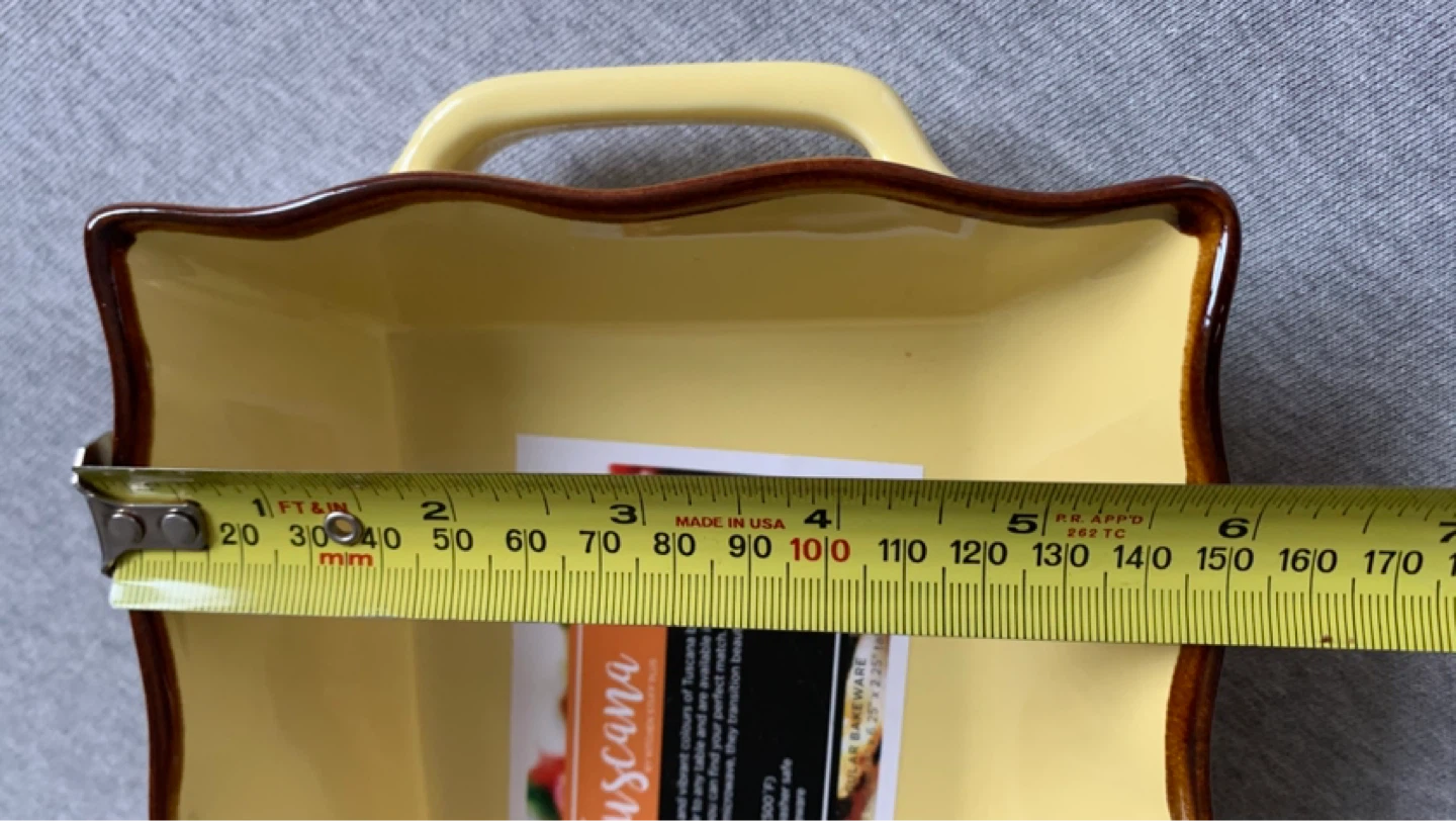 Small Yellow Tuscana Baking Dish - Brand New ⚽️ - photo 4