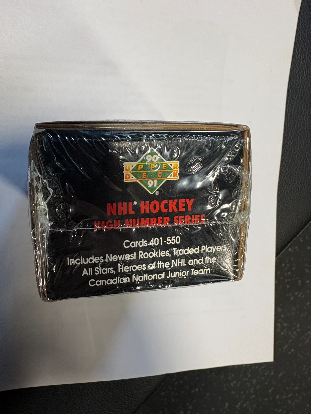 1990-91 Upper Deck NHL Hockey High Number Series sealed - photo 3