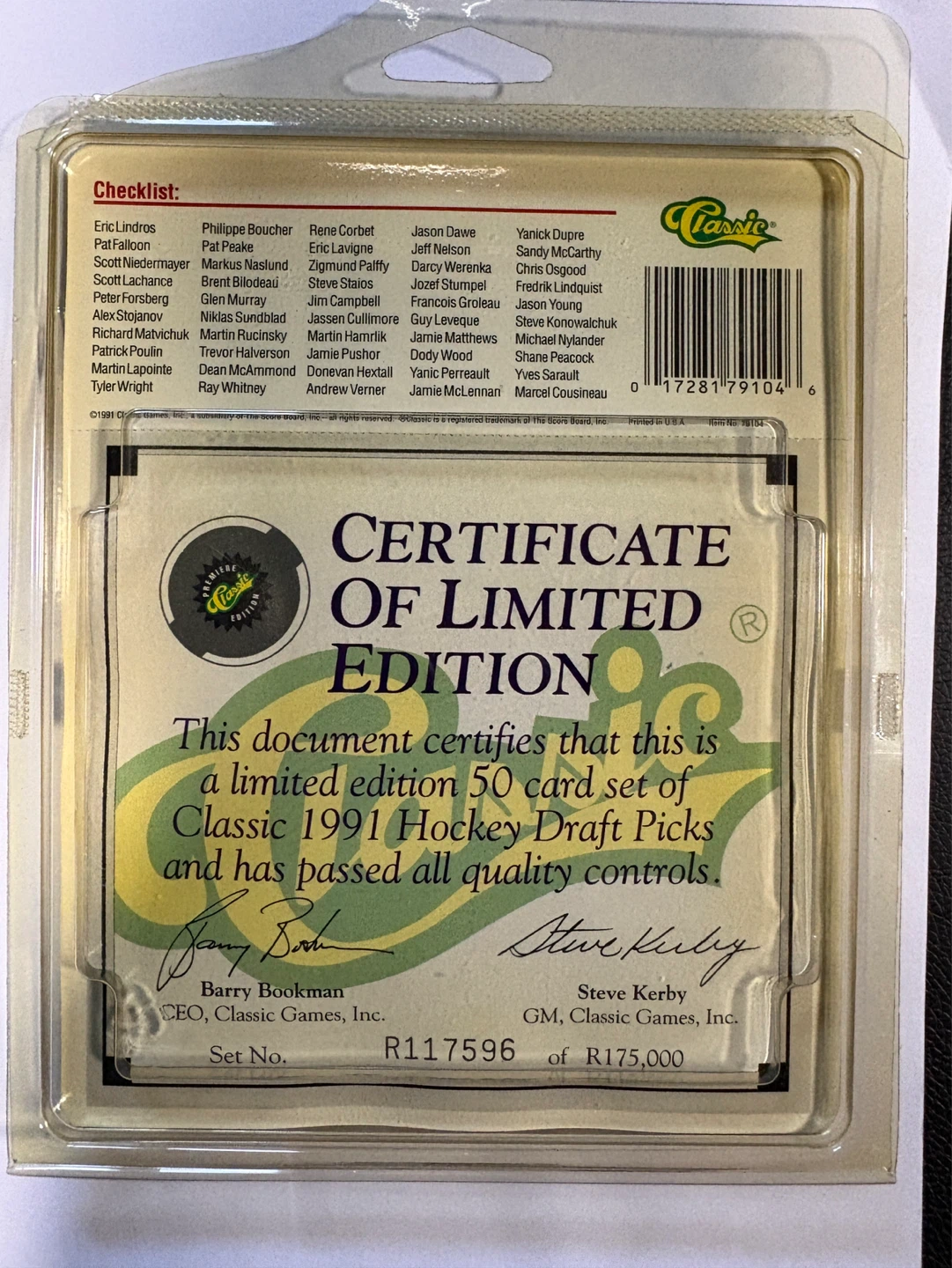 Classic 1991 Hockey Draft Picks Limited Edition Set - photo 2