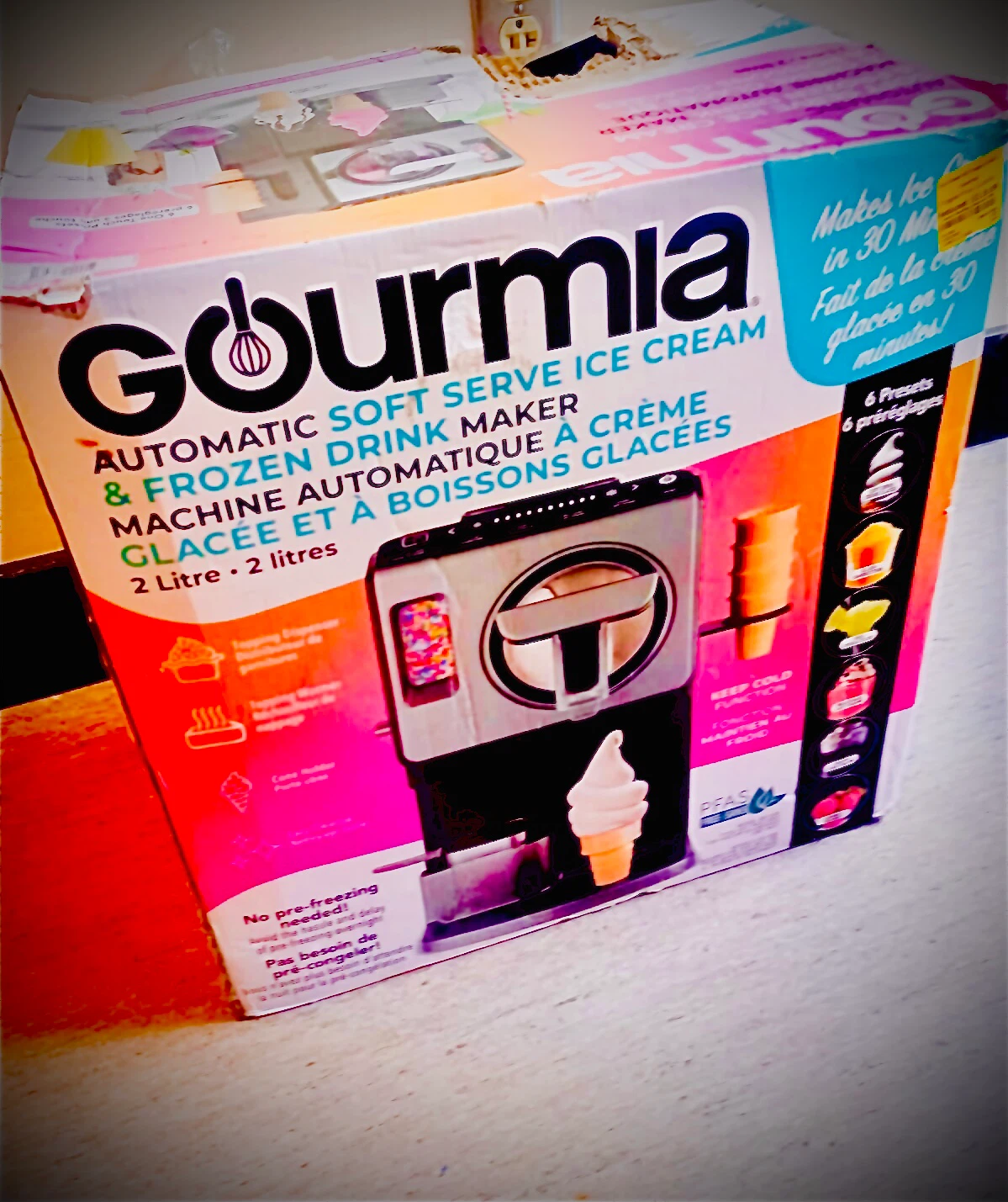 Gourmia Automatic Soft Serve Ice Cream & Frozen Drink Maker