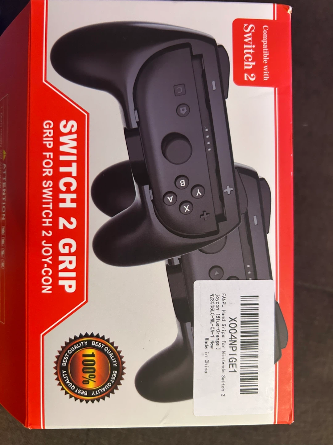 Nintendo Switch 2 Joy-Con Grips (Blue and Orange) - photo 2