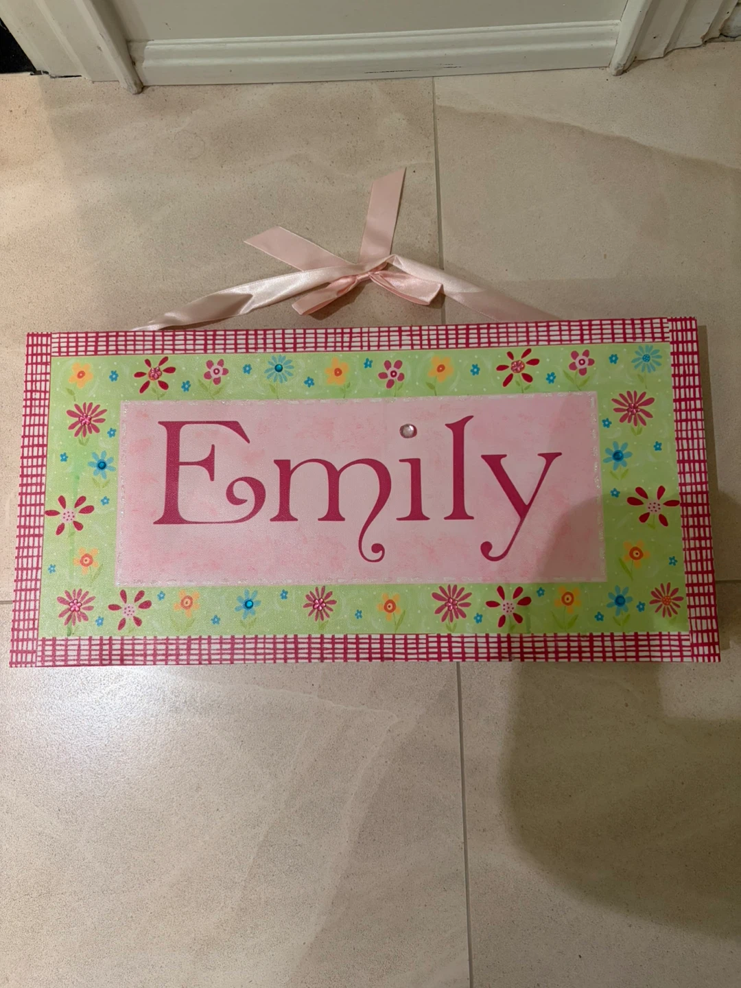 Canvas Name Art for Emily’s Room