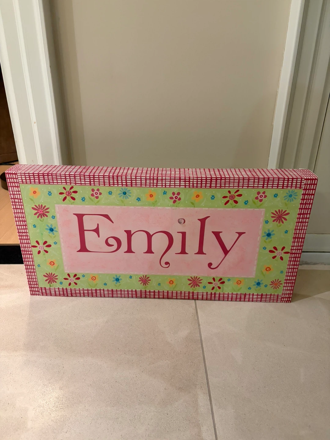 Canvas Name Art for Emily’s Room - photo 2